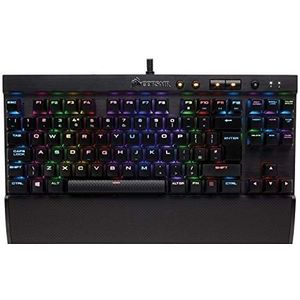 Corsair K65 RGB Rapidfire toetsenbord USB Italiaans zwart - toetsenborden (Mini, bekabeld, USB, mechanische schakelaar, RGB LED, zwart)