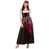 Deluxe Fortune Teller Costume, Black, with Dress & Headband (XS)
