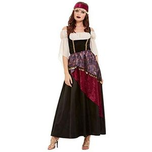 Deluxe Fortune Teller Costume, Black, with Dress & Headband (XS)