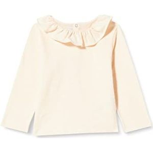 Petit Bateau Blouse met lange mouwen voor baby's, Wit Avalanche, 12 Maanden