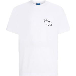 KARL LAGERFELD - Regular Multi Ring Tee - T-shirt - Wit