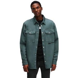 Karl Lagerfeld - KLJ Denim Overshirt - Donker Leisteen - Heren