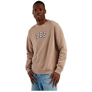 Lee Heren Applique Crew Sweatshirt, Light Umber, Small