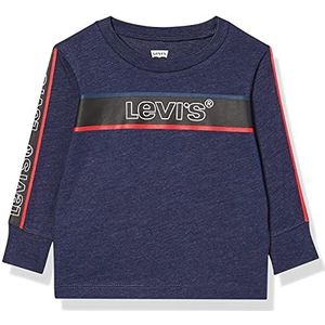 Levi's Kids Shirt met knopen voor jongens, Peacoat Heather, 6 maanden
