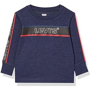 Levi's Kids Baby - Jongens Lvb lange mouw grafische thee, peacoat heather, 12 Maanden