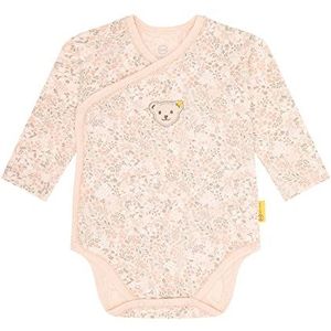 Steiff SeaShell PINK, baby-meisjes wikkelbody met lange mouwen, onderhemd, maat 44