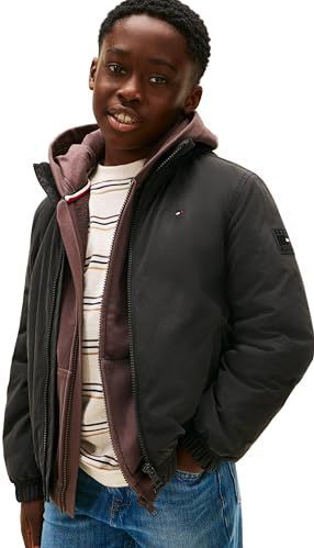 TOMMY HILFIGER Tussenjas 'ESSENTIAL'  zwart