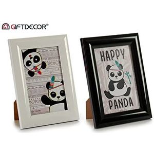 AR fotolijsten Panda, wit/zwart, 14 x 19 cm