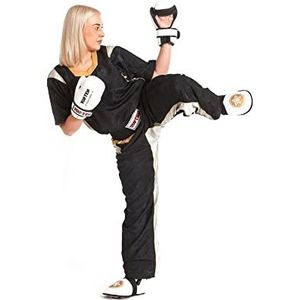 TopTen Kickboxuniform""PQ Mesh"" voor kinderen - Gr. 130 = 130 cm, zwart-goud
