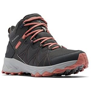 Columbia Peakfreak 2 Outdry waterdichte halfhoge trekking- en wandelschoenen voor dames, Donkergrijs Donker Koraal, 39 EU