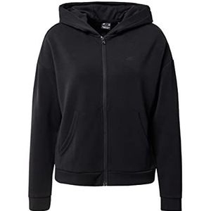 4F Dames Sweatshirt BLD041 Jeans, Deep Black, L voor dames, Diepzwart, L