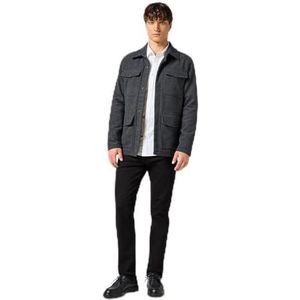 Wrangler Overgangsjack voor heren, donkergrijs gemarmerd, XL, Donkergrijs Gemarmerd, XL