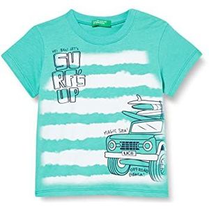 United Colors of Benetton T-shirt voor kinderen en jongens., Verde Menta 05p, 12 Maanden