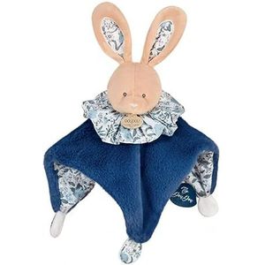 Doudou et Compagnie - Knuffeldier haas – knuffelbal – blauw – 25 cm – knuffelbal – DC3936