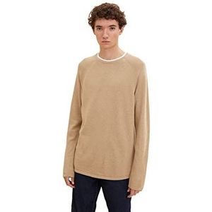 Tom Tailor Denim Basic gebreide trui Uomini 1033335,30604 - Clay Beige Melange,S