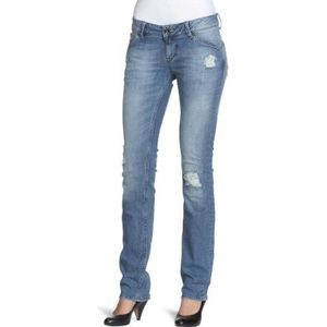 Tommy jeans dames skinny/slim fit (groen) jeansbroek