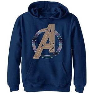 Marvel Classic - Neon Avengers Icon YTH Hoodie Oxford navy 7/8