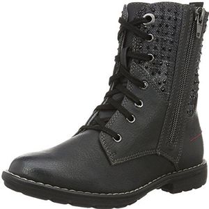 s.Oliver meisjes 46216 combat boots, grijs antraciet Com 215, 35 EU
