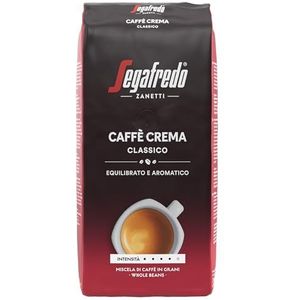 Segafredo Zanetti Caffè Crema Classico - Hele boon (1 kg verpakking) - Geschikt voor Caffè Crema - koffiebonen met donkere tot gemiddelde roostering, evenwichtige en aromatische smaak
