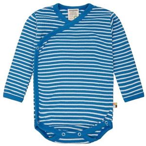 loud + proud Gestreept met rib, Gots gecertificeerd, body voor baby's, kinderen, normaal, Azur, Regular