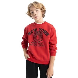 DeFacto Sweatshirt voor jongens, bordeaux, 4-5 Jaar