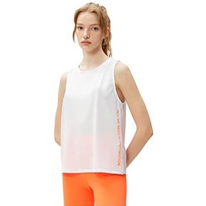 Koton Dames Slogan bedrukte sportbeha, wit (000), XL
