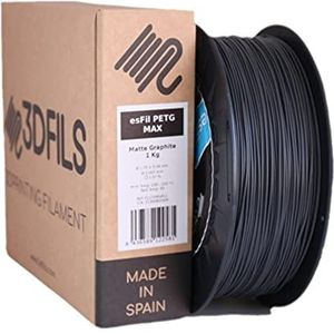 3DFILS PETG-filament voor 3D-printen (1,75 mm/1 kg, grafiet)