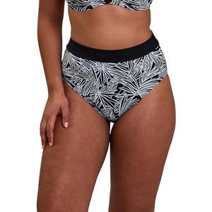SANS COMPLEXE - Seychelles - Bikinislip - Grijs - Hoge Taille - Bloemenprint