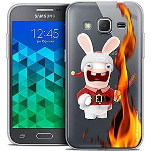 Beschermhoes voor Samsung Galaxy Core Prime, ultradun, motief: Hazen Crétins BBQ Kerstmis