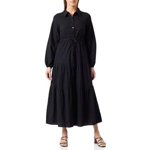 TOORE Dames maxi-jurk van katoen 21626498-TO01, zwart, XXL, Maxi-jurk van katoen, XXL