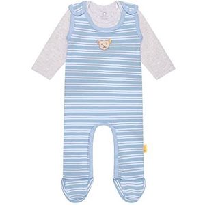 Steiff Set rompertjes + T-shirt lange mouwen pyjama voor kinderen en peuters, Helder Wit, 86 cm