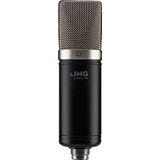 IMG STAGELINE ECMS-70 Grote diafragma condensator microfoon, vocale en instrumentmicrofoon, zwart/zilver