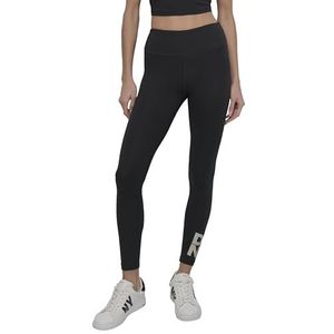 Dames DKNY Hoge Taille Skinny-Fit Effen Strak in Zwart Zilver