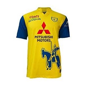 Chievo Verona Seizoen 2020/2021 Gara Home shirt met sponsor unisex volwassenen, geel/blauw, S