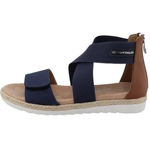 Tom Tailor 7470090003 sandalen, marineblauw, 35 EU, Donkerblauw, 35 EU