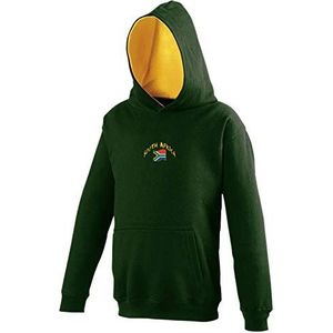 Supportershop Rugby sweatshirt met capuchon voor kinderen, Zuid-Afrika, uniseks, kinderen