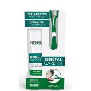 Vet's Best Hondentandpasta, tandenreiniging en fresh breath dental care gel kit