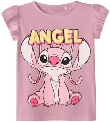 Name It - Nmfasbiri Stitch SS Top Box Wdi - T-shirt - Cameo Roze