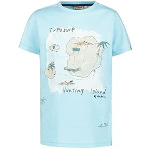 Garcia Kids T-shirt voor jongens met korte mouwen, hemelsblauw, 92 cm