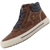 Mustang - Masha - High Top Sneaker - Bruin - Veterboots met Ritssluiting