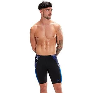 Speedo Heren ECO END+ Splice Jammer zwemt Trunks, Zwart/Blauw, 26, Zwart/Blauw, 152