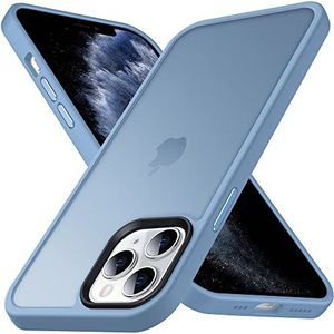 Anqrp Ontworpen voor iPhone 11 Pro vierkant hoesje, [militair schokbestendig], super zachte siliconen, dun, doorschijnend, mat beschermend telefoonhoesje, compatibel met iPhone 11 Pro 5,8 inch,