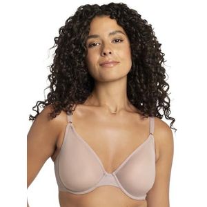 Smart & Sexy Women's Sheer Demi Underwire Bra, Bark (Mesh), 34B