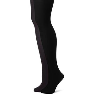 DIM - Opaque Panty's Velouté - Zwart/Grijs - 40 Deniers - Set van 2 Paar