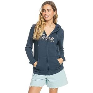 Roxy ITIA Sweatshirt met capuchon met capuchon, Mood Indigo, L Dames, Mood Indigo, L