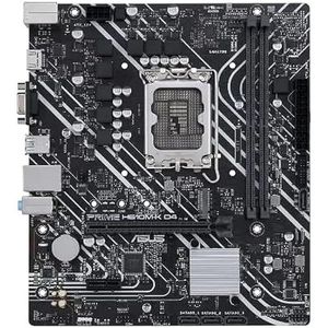 ASUS Intel® H610 (LGA 1700) mic-ATX-moederbord met DDR4, PCIe 4.0, M.2-sleuf, Realtek 1 Gb Ethernet, HDMI®, D-Sub, USB 3.2 Gen 1-poorten, SATA 6 Gbps, COM-header, RGB-header