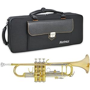 Montreux Concert Series Intermediate Advanced Bb Trumpet Met Premium Draagtas, 7C Mondstuk - Zilveren Plaat Messing, 4,75 Inch / 12 Cm Bel, B Flat