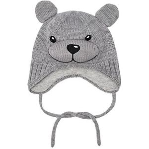 Name It Unisex NBNWRUNI Wool Knit Hat XXIII hoed, Grey Melange, 40W / 44L, gemengd grijs, 34-39