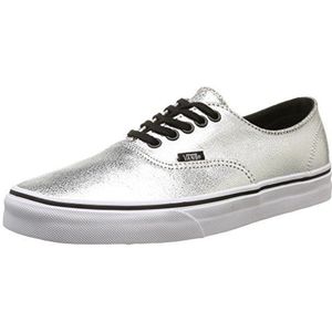 Vans U Authentic Decon Low-Top Sneakers voor volwassenen, uniseks, Zilver Metallic Silver Black, 42 EU