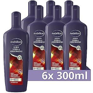 Andrélon Men Sterk & Verzorgend Shampoo, versterkt dunner wordend haar - 6 x 300 ml - Voordeelverpakking